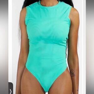 Mesh bodysuit. Long torso approved! Boutique find.
